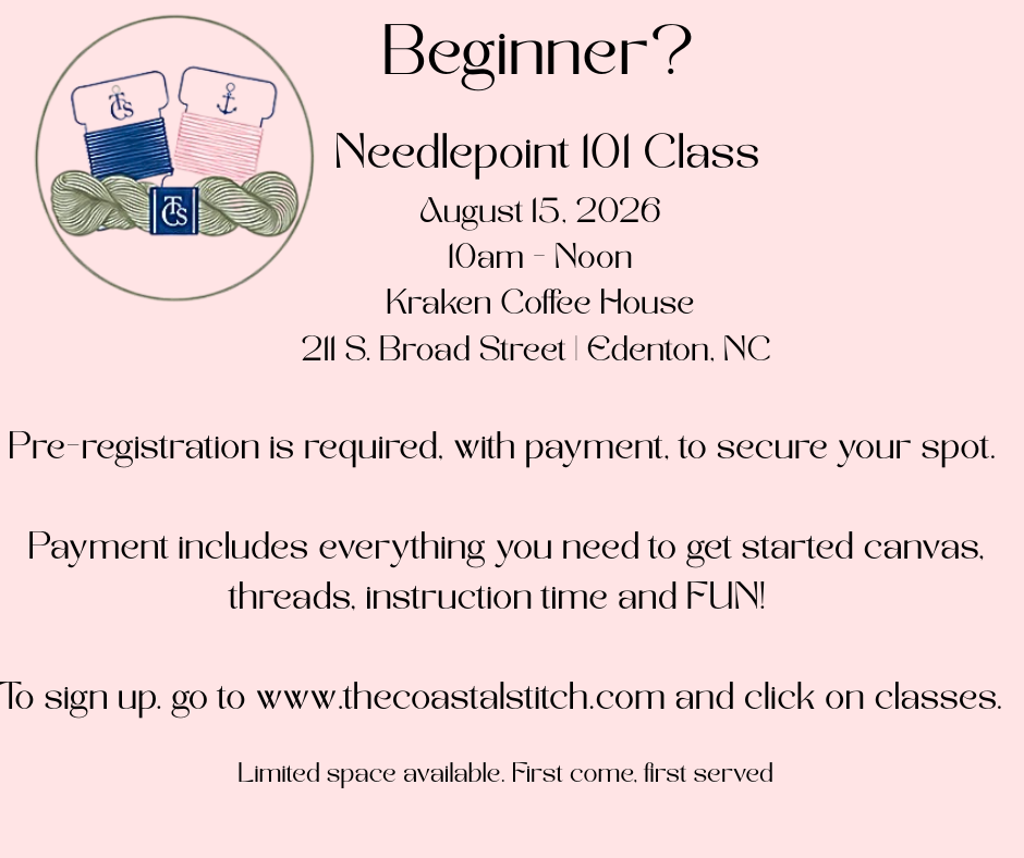 August 15th - Needlepoint 101 Class