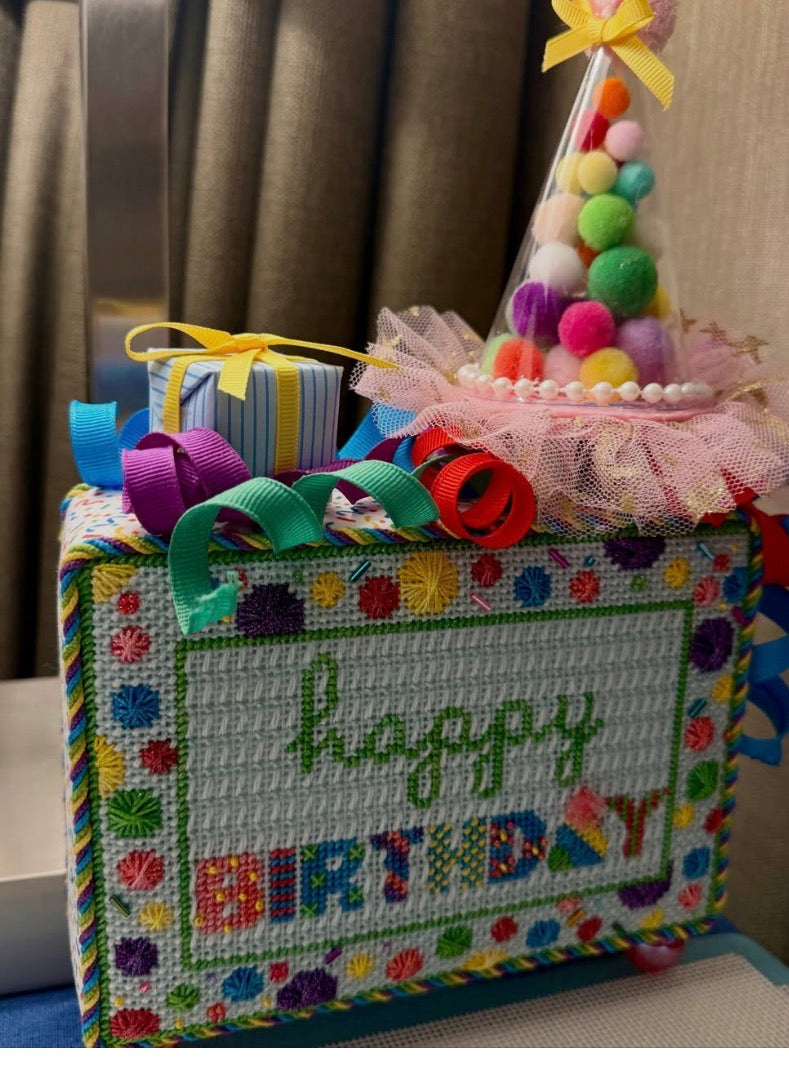 Happy Birthday with Pattern Letters