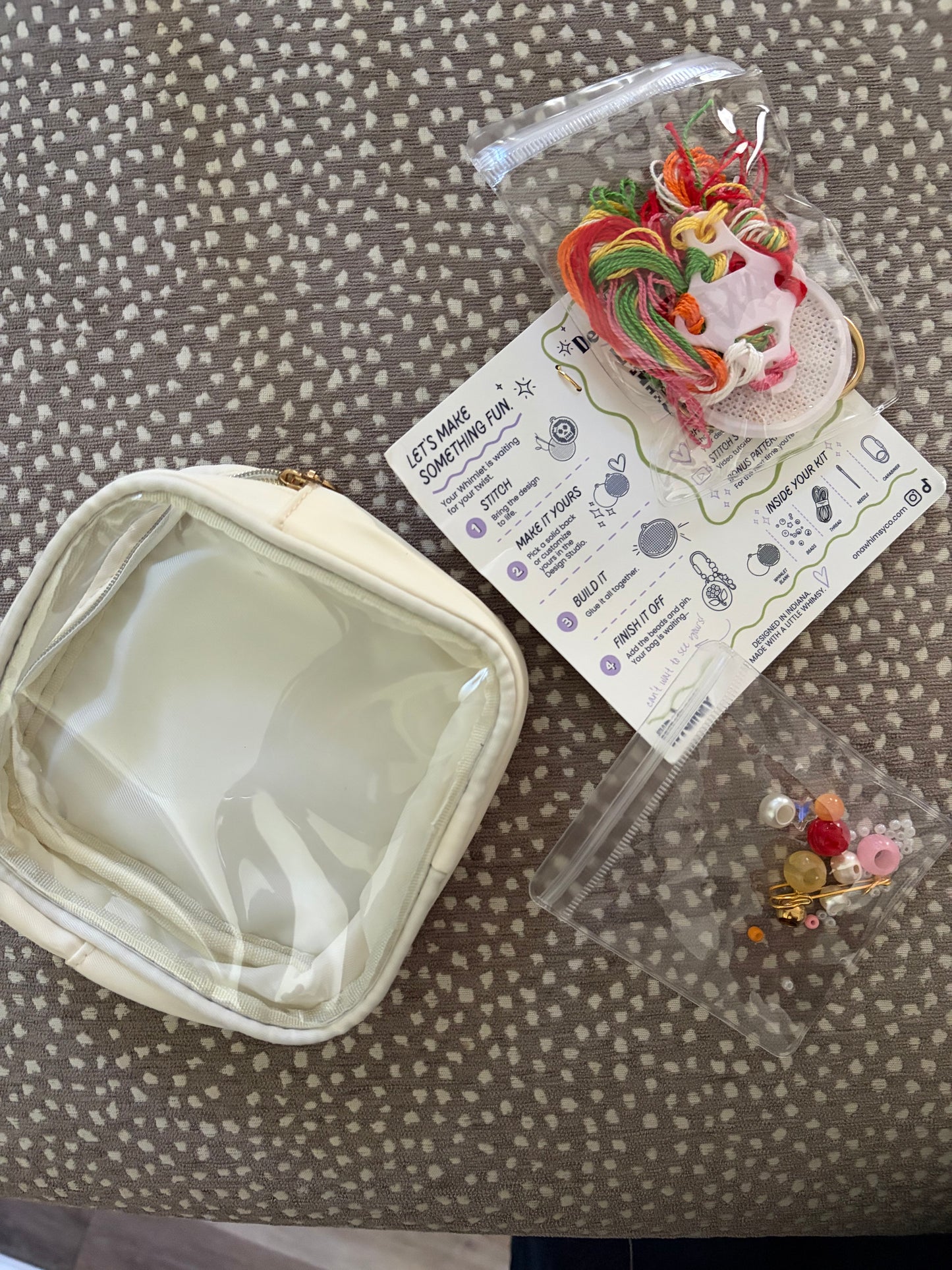 Strawberry Picnic Bag Charm Kit