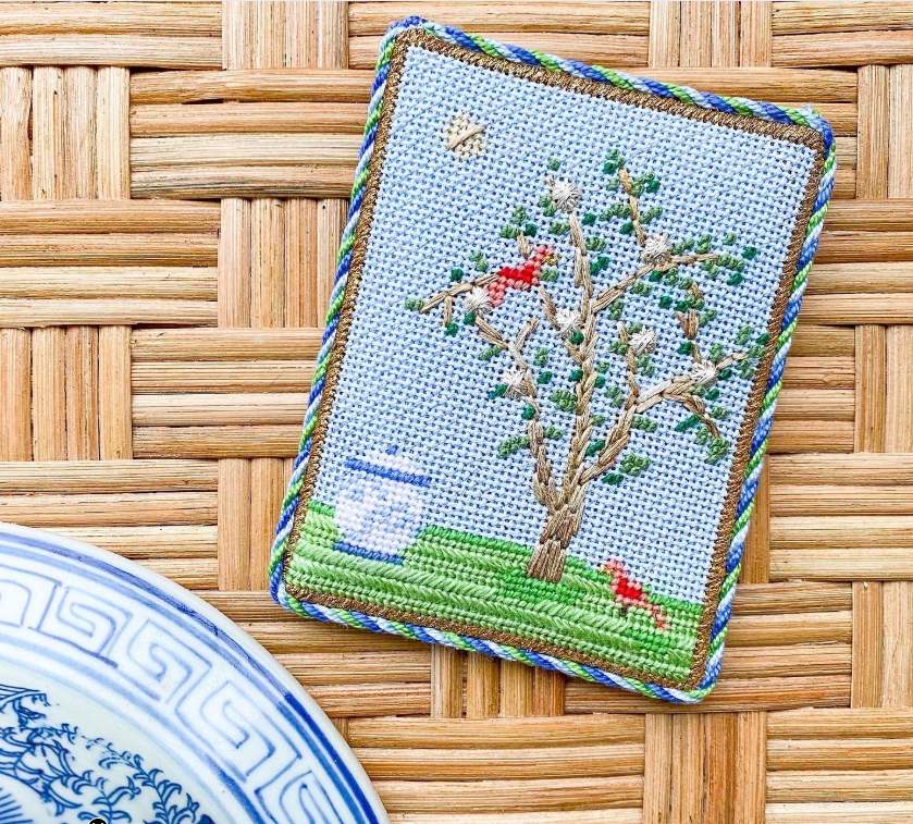 Chinoiserie Silk Screen - Blue