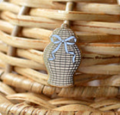 Rattan Ginger Jar Needle Minder