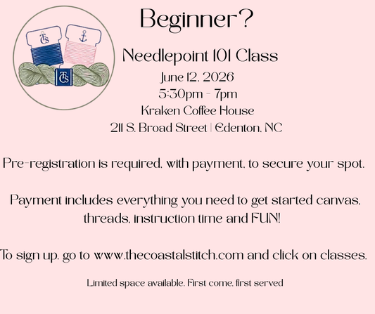 June 12th - Needlepoint 101 Class