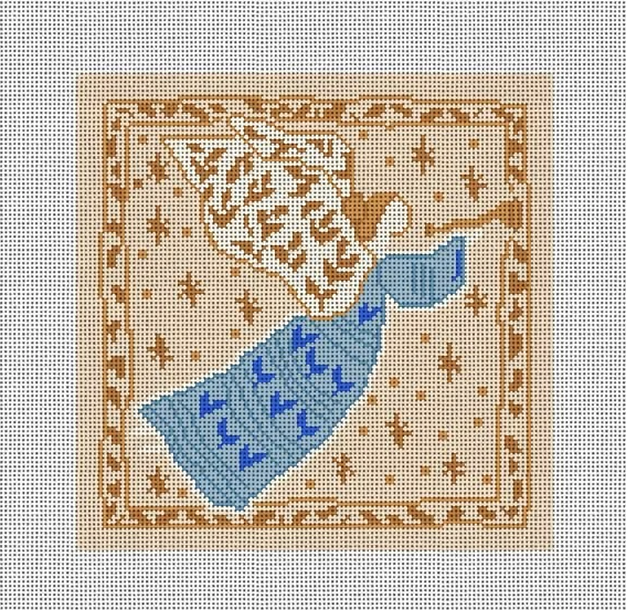 Blue and Gold Angel