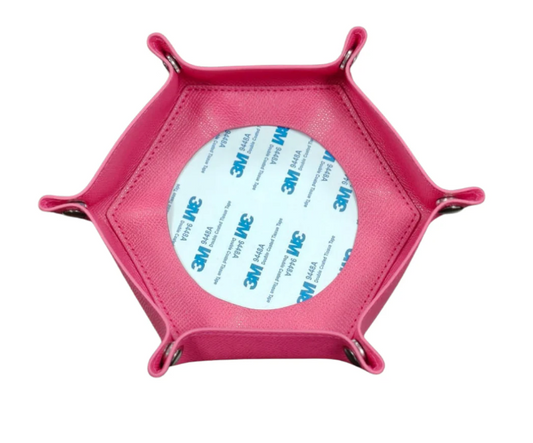 Self-Finishing Needlepoint Snap Tray in Hot Pink