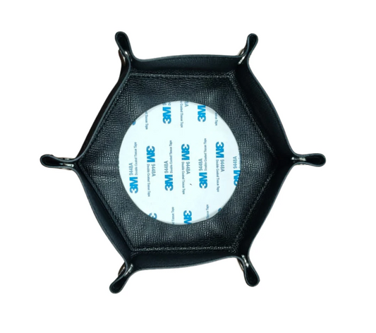 Self-Finishing Needlepoint Snap Tray in Black