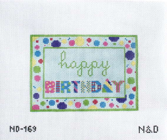 Happy Birthday with Pattern Letters