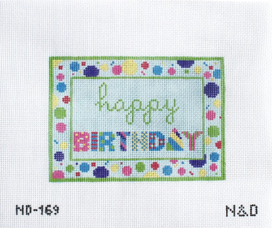 Happy Birthday with Pattern Letters