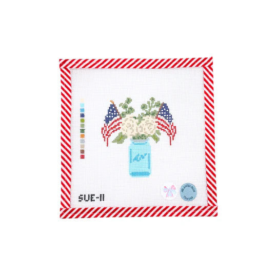 USA Flag Jar