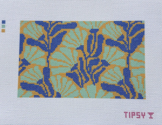 Teal and Gold Blooms Insert